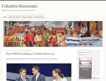 Tablet Screenshot of colectivonovecento.org